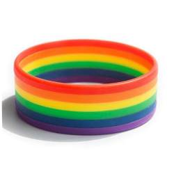 PACKOVE gay armband lesbian armband Abschluss Armband Babyboy-Geschenke für die Babyparty Regenbogenfarbenes Armband Armbänder Silikonarmband einzigartiges Armband Beschriftung Keine Worte von PACKOVE