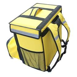 Lebensmittel Liefertasche,Pizza Delivery Bag Große Kühler Taschen Kuchen Takeaway Box Gefrierschrank Rucksack Fast Food Pizza Lieferung Inkubator Eisbeutel Mahlzeit Paket Auto Lunchbox (Color : Yello von PACUM