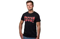 PAFFEN SPORT «Logo Basic» T-Shirt – schwarz/rot – Größe: M von PAFFEN SPORT