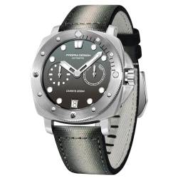 Pagani Design Herren-Armbanduhr, automatische mechanische Armbanduhren für Männer mit Nylonband, 41 mm, Saphirglas, wasserdicht, Datumsuhr, Blau, Mode von PAGRNE DESIGN