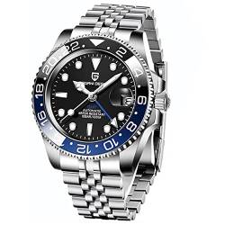 Pagani Design Herren mechanische Uhr GMT automatische Uhr Keramische Lünette NH34 Bewegungssimulation Edelstahl automatische Uhr Herren Geschenk von PAGRNE DESIGN