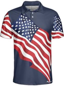 PAGYMO Golf-Shirts für Herren, lustige Golf-Poloshirts für Herren, Polo-Shirts, tropische Golf-Shirts für Herren, Aop-Polo-12081, XL von PAGYMO