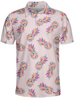 PAGYMO Golf-Shirts für Herren, lustige Golf-Poloshirts für Herren, Polo-Shirts, tropische Golf-Shirts für Herren, Aop-Polo-92984, Mittel von PAGYMO