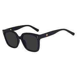 PAIDAXING Polarisierte-Brille Outdoorbrille Sunglasses Rechteckig Retro Brille Pilotenbrillen Cosplay Hippie-Brille Reisen Urlaub Pilotenbrille (Black, One Size) von PAIDAXING