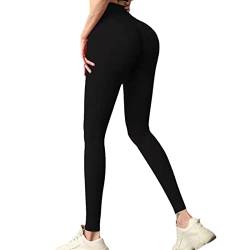 PAIFUGLE Scrunch Butt Sport Leggings Für Damen, Yogahose Damen High Waist Fitness Workout Blickdicht Po Push Up Booty Leggings von PAIFUGLE