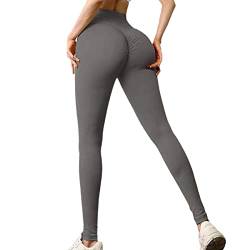 PAIFUGLE Scrunch Butt Sport Leggings Für Damen, Yogahose Damen High Waist Fitness Workout Blickdicht Po Push Up Booty Leggings von PAIFUGLE