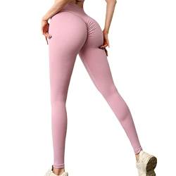 PAIFUGLE Scrunch Butt Sport Leggings Für Damen, Yogahose Damen High Waist Fitness Workout Blickdicht Po Push Up Booty Leggings von PAIFUGLE