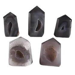 PAJPXPCD 1 Stück natürliche Kristallsteine, Achat, kleine Säulen, 140–980 g, geeignet for die Raumdekoration zu Hause (Color : 1pc 530g-590g) von PAJPXPCD
