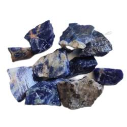 PAJPXPCD 100 g natürlicher roher blauer Sodalith-Stein, Diffusoröle, Stein, Quarzkristalle, Felsen, Aquarium, Heimdekoration, Edelsteinkristall, (Color : 2-4cm, Size : 100g) von PAJPXPCD