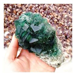 PAJPXPCD Dekorativer Kristall, natürlicher grüner Fluorit, Cluster-Kristallproben, Steine ​​und Kristalle, Kristallkristall (Size : 250-350g) von PAJPXPCD