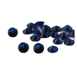 PAJPXPCD Fluorit, Größe 1–3 mm, Rundschliff, 114# blauer Stein, synthetischer Spinell, blauer Stein for Schmuck, natürlicher Kristall, rau (Size : 1.8mm) von PAJPXPCD