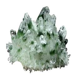 PAJPXPCD Geschenk, natürlicher Kristall, grüner magischer Stein, Kristall-Cluster, Quarz, Heimdekoration (Color : Green, Size : 450-500g) von PAJPXPCD