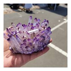 PAJPXPCD Kristall, natürlicher violetter Geister-Phantom-Quarz-Kristall, Cluster von Bergsteinen und Kristallen, Exemplar, Heimdeko-Kristall (Size : 500-600g) von PAJPXPCD