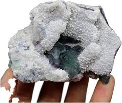 PAJPXPCD Mineraliensteine, natürliche, seltene Fluorit-Cluster-Mineralkristalle, Steine ​​und Kristalle, die Kristallheilung, Kristallsteine, Dekoration (Color : 196g) von PAJPXPCD