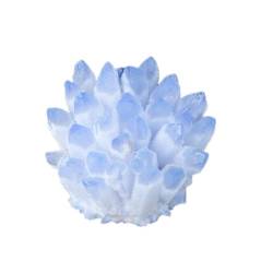 PAJPXPCD Natürliche Magie, natürlicher Kristallstein, blauer Phantomquarz, Kristall-Cluster, Felssteine, Exemplar, Heimdeko (Color : Blue Cluster, Size : 400-500g) von PAJPXPCD