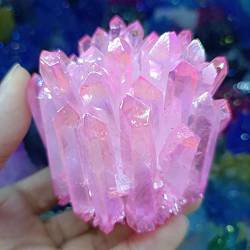 PAJPXPCD Natürliche magische galvanisierte natürliche Kristall-Cluster-Stein-Kristall-Probe, Heimbüro-Dekoration, Handwerk, Geschenke, (Color : No.5, Size : 300-350g) von PAJPXPCD