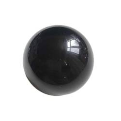 PAJPXPCD Natürliche schwarze Obsidian-Kugel-Quarz-Kristallkugel mit Ständer, polierter Edelstein, Heim-Feng-Shui-Dekoration, Geschenk von PAJPXPCD
