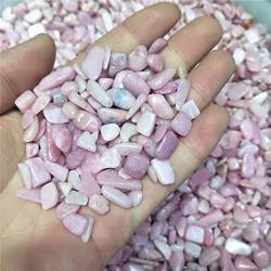 PAJPXPCD Natürlicher Kristall, 200 g, natürliche Feng-Shui-Dekoration, rosafarbener Opal, Trommelstein, Kristallkies, 7–9 mm von PAJPXPCD