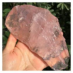 PAJPXPCD Natürlicher Kristall, raue Rosenquarzkristalle, Heilenergie-Edelsteine, natürlicher, rauer, rosafarbener Edelsteinrock (Size : 1000-1100g) von PAJPXPCD