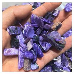 PAJPXPCD Natürlicher Kristall, rauer natürlicher Heilkristall, lila Trommelstein (Größe: 500 g) (Size : 500g) von PAJPXPCD