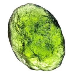 PAJPXPCD Natürlicher magischer grüner Moldavit, tschechischer Meteorit, Einschlagglas, natürlicher Rohstein, Kristallstein, 1 Stück (Size : 24-29g) von PAJPXPCD