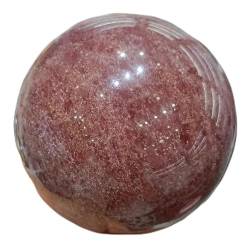 PAJPXPCD Natürliches rosafarbenes Erdbeerstein-Quarzkristall-Kugel-Edelstein-Heimexemplar (Size : 7-8cm) von PAJPXPCD