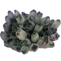 PAJPXPCD Steinhandwerk, 600 g, seltener natürlicher grüner Geister-Cluster-Kristallstein, klarer Kristall, natürliches Gespenst, Quarzsteine, Exemplar, Dingchi von PAJPXPCD
