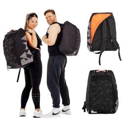 PAKAMA - Großer Reise-Rucksack 45l für Damen & Herren Schwarz - Weekender, Tagesrucksack & Fahrradrucksack für Reise & Fitness (inkl. Laptop-Fach) - Soft-Bag, Daypack & Sportrucksack von PAKAMA