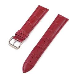 PAKMEZ Leder-Uhr-Armband 10-24mm Leder Uhrengurte für Männer, Lila, 12mm von PAKMEZ