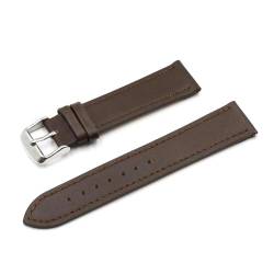 PAKMEZ Leder Uhrengurtband 18-24mm Ersatz Armband Uhrengurt, Kaffee, 24mm von PAKMEZ