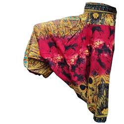 PANASIAM Aladin Batik Pants, L Batik in Dark red von PANASIAM