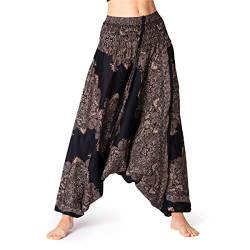 PANASIAM Aladin Pants, AeOrnament V2-Black L von PANASIAM