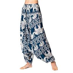 PANASIAM Aladin Pants, Chang, Elefant Blue L von PANASIAM