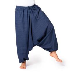 PANASIAM Aladin Pants Cotton 'Lini', Navy Blue, L von PANASIAM