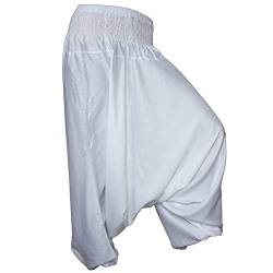 PANASIAM Aladin Pants Plain White, L von PANASIAM