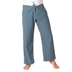 PANASIAM Cloth Trousers, Petrol Grey, L von PANASIAM