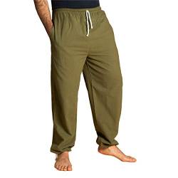PANASIAM E'Pants Long, Cotton, Olivegreen, XL von PANASIAM