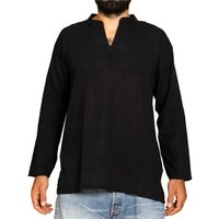 PANASIAM Kurzarmhemd oder Kurzarm Fischerhemd aus Baumwolle Herren dünnes Sommerhemd Fisherman Shirt angenehm leicht und bequem bis Gr. 3XL von PANASIAM