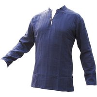 PANASIAM Langarmhemd Fischerhemd Ben aus hochwertiger Baumwolle mit Holzknopf Herren Bequemes Freizeithemd Fisherman Shirt von PANASIAM