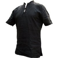 PANASIAM Langarmhemd Fischerhemd aus 100% Hanf mit Holzknopf für Herren leger geschnitten Bequemes Freizeithemd Fisherman Shirt auch als Kurzarmhemd von PANASIAM