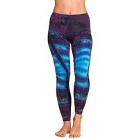 PANASIAM Leggings Unikat Batik Leggings 'Zebra' aus natürlicher Viskose Goa Hose im Batik Look Yogaleggings Sporthose Sportleggings lange Leggings von PANASIAM