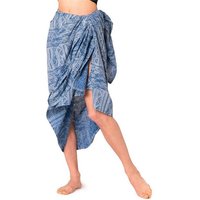 PANASIAM Pareo Sarong Baumwolle Indigo Bikini Cover-up oder Wickeltuch Strandtuch, auch als Schal oder großes Halstuch oder Schultertuch tragbar Überwurf von PANASIAM