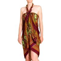 PANASIAM Pareo Sarong Peacock Design aus hochwertiger Viskose Strandtuch Wrap, Strandkleid Bikini Cover-up Tuch für den Strand Schultertuch Halstuch von PANASIAM