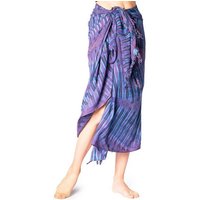 PANASIAM Pareo Sarong TieDye Design aus leichter Viskose Strandtuch Wrap, Strandkleid Bikini Cover-up Tuch für den Strand Schultertuch Halstuch von PANASIAM