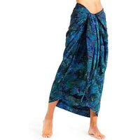 PANASIAM Pareo Sarong Wachsbatik Grüntöne aus hochwertiger Viskose Strandtuch, Strandkleid Bikini Cover-up Tuch für den Strand Schultertuch Halstuch von PANASIAM