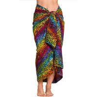 PANASIAM Pareo Sarong Wachsbatik auch in großen Größen als Strandtuch oder, Strandkleid tragbar Bikini Cover-up Tuch für den Strand Wrap Überwurf von PANASIAM