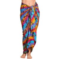 PANASIAM Pareo Sarong Wachsbatik auch in großen Größen als Strandtuch oder, Strandkleid tragbar Bikini Cover-up Tuch für den Strand Wrap Überwurf von PANASIAM