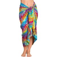 PANASIAM Pareo Sarong Wachsbatik auch in großen Größen als Strandtuch oder, Strandkleid tragbar Bikini Cover-up Tuch für den Strand Wrap Überwurf von PANASIAM