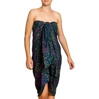 PANASIAM Pareo Sarong Wachsbatik dunkle Designs aus hochwertiger Viskose Strandtuch, Strandkleid Bikini Cover-up Tuch für den Strand Schultertuch Halstuch von PANASIAM