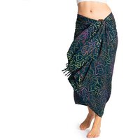 PANASIAM Pareo Sarong Wachsbatik dunkle Designs aus hochwertiger Viskose Strandtuch, Strandkleid Bikini Cover-up Tuch für den Strand Schultertuch Halstuch von PANASIAM